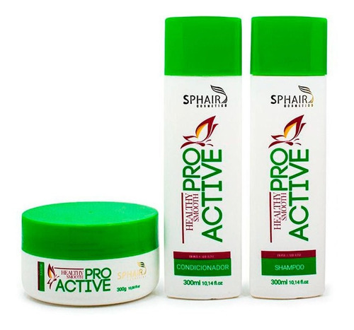 Kit Home Care Pro Active -(shampoo, Condicionador E Máscara)