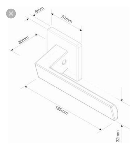 Fechadura Pado Porta Interna Beethoven 55mm Inox Escovado
