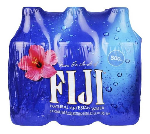 Agua Fiji 6 Botellas 500ml Artesian Water
