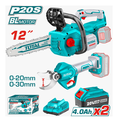 Cmb Motosierra+podador Inalambrico Total Tools Tosli230703