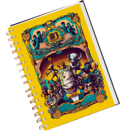 Cuaderno Libreta 31 Minutos 21x15cm, Incluye Stickers