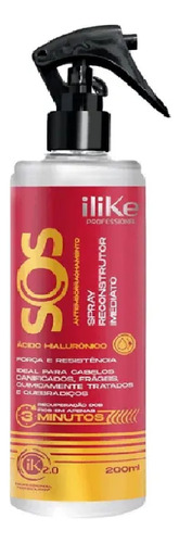 Ilike Sos Spray Reconstrutor Capilar Ácido Hialurônico 200ml