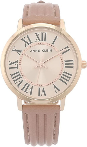 Anne Klein ® reloj De Mano Mujer Correa De Piel 3836rgpk Ev Color de la correa Rosa Color del bisel Oro rosa Color del fondo Perla