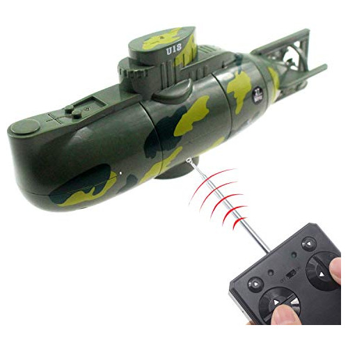 Tipmant Mini Rc Submarino Control Remoto Barco Barco Modelo 