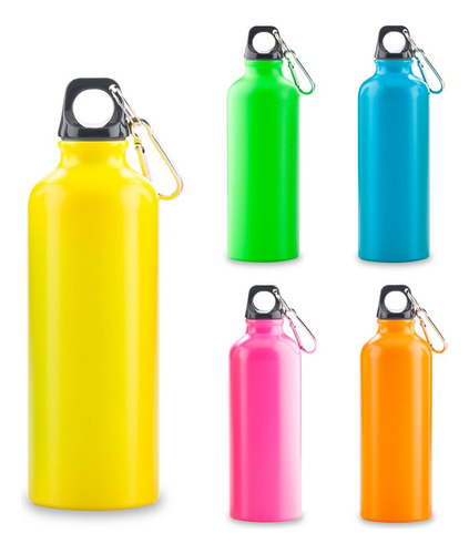 Botilito Metálico Sport Bottle Neon - 500 Ml. X 2 Unidades