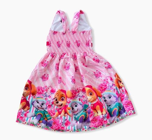 Vestido De Festa Infantil Temático Patrulha Canina