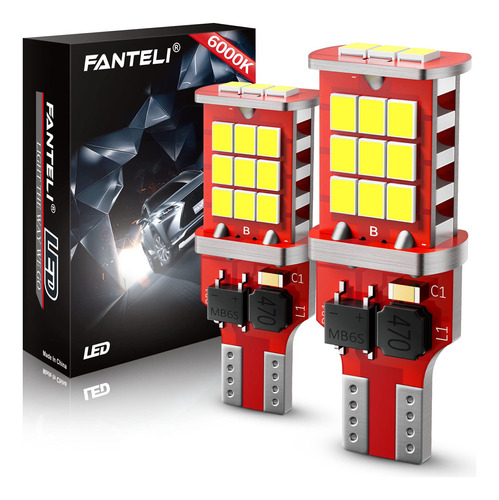 Fanteli Bombilla Led Luz Marcha Atra Alta Potencia Carga