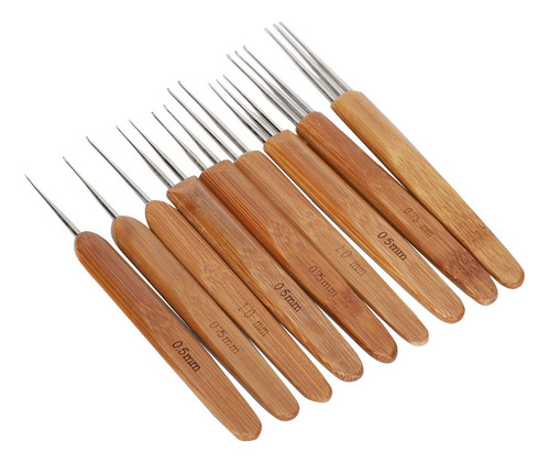 9pcs Needles Dirty Braid Crochet 0.5mm 0.75mm