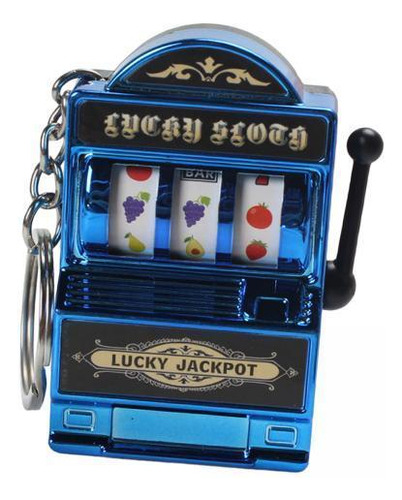 4 Mini Slot Machine Chaveiro Charme Presente Do Dia Dos Azul