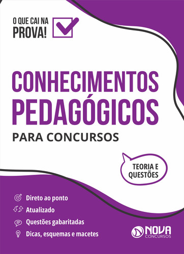 Apostila Atualziada Conhecimentos Pedagógicos Para Concursos - Editora Nova