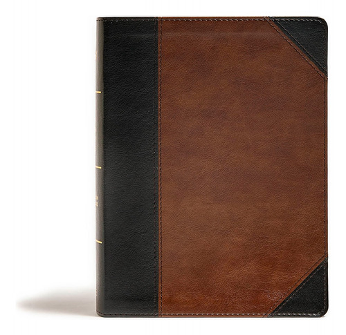 Csb Tony Evans Study Bible, Black/brown Leathertouch: Study