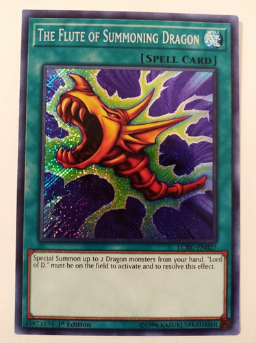 The Flute Of Summoning Dragon - Secret Rare        Lckc