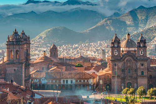 Cuadro 30x45cm Paisaje Cusco Peru Ciudades Mundo Turismo M2