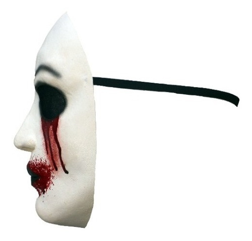 Imagen 2 de 4 de Máscara De Látex Creepypasta Bleeding Eyes Halloween