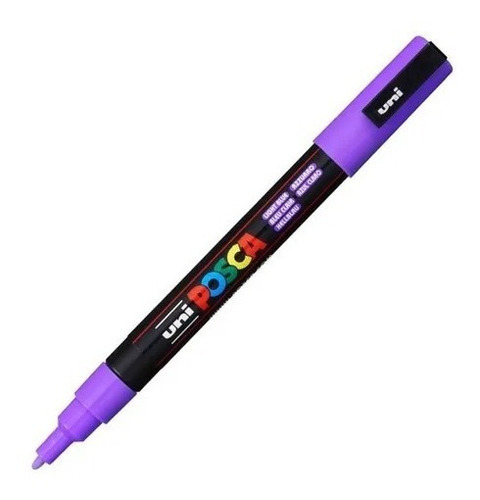 Rotulador permanente Posca, punta de 3 m, varios colores, color lila