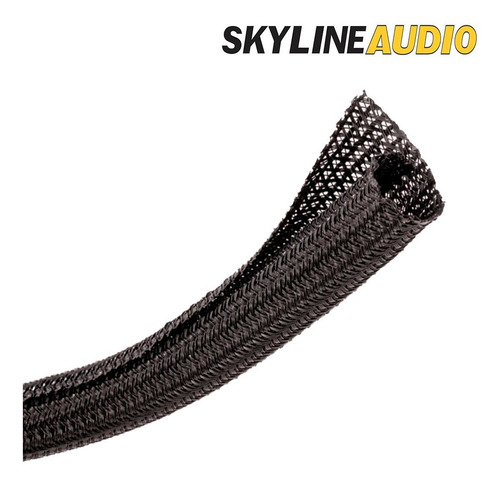 Imagen 2 de 7 de Nylon Malla Cubre Cable Piel De Serpiente Abierta Por 1m 3d