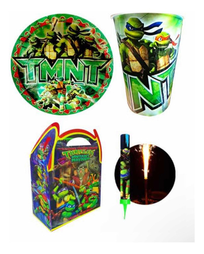 Tortugas Ninja Kit Básico Fiesta 40 Pz Party Kit