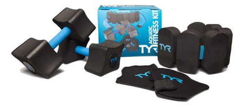 Tyr Kit De Fitness Acuatico, Negro/azul