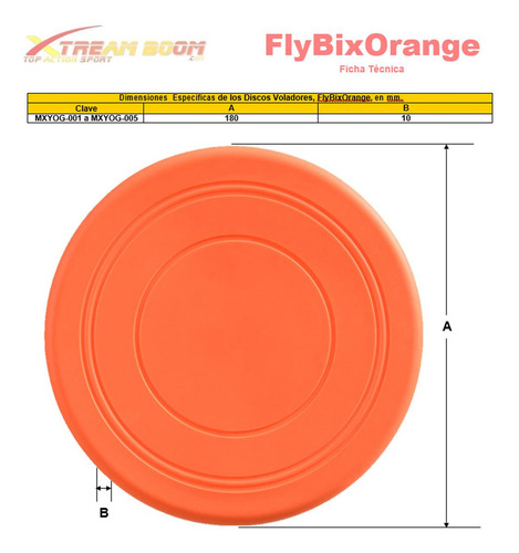 Discos Para Lanzamiento Preciso, Mxyog-001, 1 Pza, Disco Vol Color Naranja