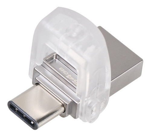 Memoria USB Kingston DataTraveler microDuo 3C DTDUO3C 64GB 3.1 Gen 1 plateado