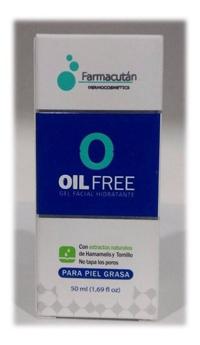 Farmacután Gel Facial Hidratante Oil Free 50ml Tipo de piel Grasa