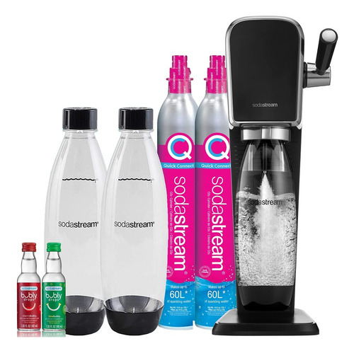 Sodastream Art - Paquete Para Hacer Agua Con Gas (negro), C. Color Negro