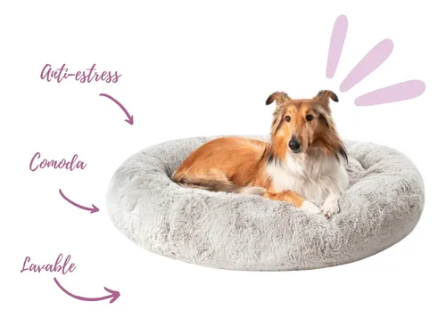 Cama Anti estres Perro gato Xl Raza Grande lavables