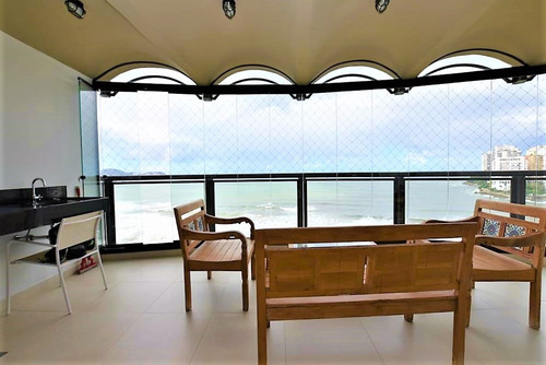 Imagem 5 de 22 de Guarujá Astúrias - Alto Padrão - Frente Total Mar - 3 Suítes - Reformado !!! - Ap04906 - 34841424
