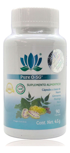 Neem Moringa Noni Gimnema Té Verde 90 Cáps Osg Pure Health