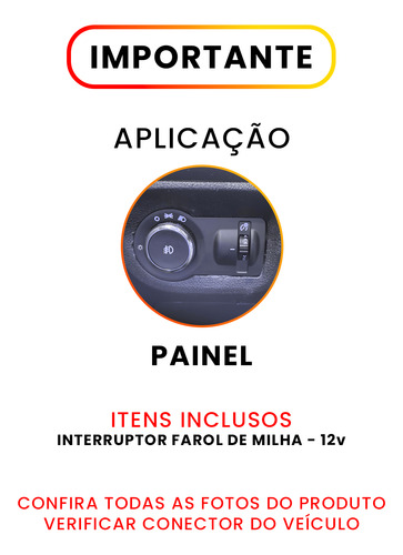 Botão Interruptor Farol Milha Agile Cobalt Montana Onix S10