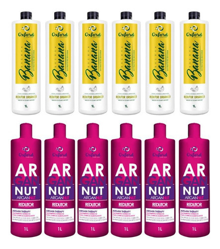 Combo 6 Progressivas Banana Orgânica + 6 Redutor Argan Nut