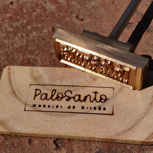 Imagen 5 de 6 de Sello Metalico 60x20mm