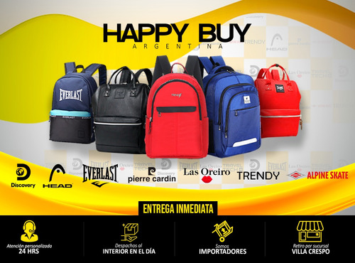 Mochila Everlast Original Reforzada Urbana Deportiva Nueva Temporada Bolsillo De Seguidad Exclusiva By Happy Buy