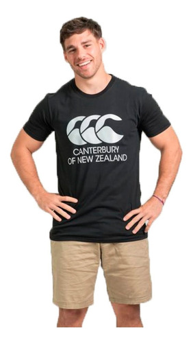 Remera Canterbury Lifestyle Hombre New Zeland Negro Cli