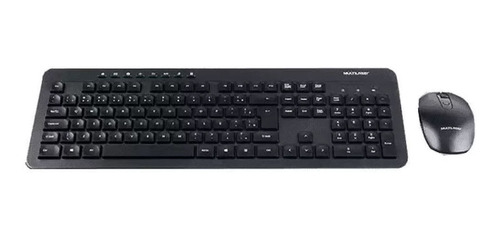 Teclado E Mouse - Sem Fio - Multilaser - Preto - Tc250