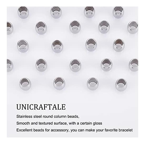 Unicraftale 100pcs De 6 Mm Patrón De Barril Espaciador De De