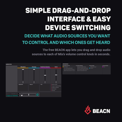 Mezcla Beacn Controlador De Audio Usb C Windows Con Una De 5