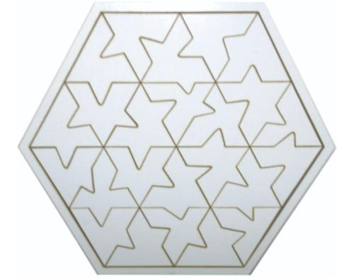 Rompecabezas Hexagonal En Mdf - Insumos Sublimación