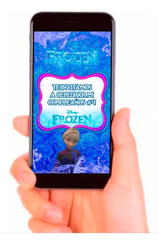 Video Invitación Digital De Frozen Cumpleaños
