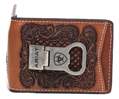 Ariat Cartera Plegable Con Clip Para Billetes Con Relieve Fl
