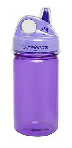 Nalgene Grip-n-gulp Botella Con Tapa, Púrpura, 12 Oz