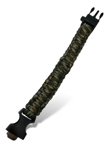 Pulsera Paracord Supervivencia Silbato Y Pedernal Caza