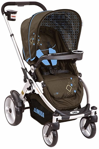 Coche Bebe Ninos Mia Moda Café Con Azul 