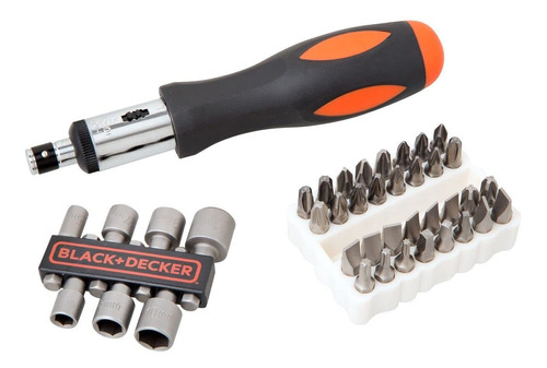 Black+decker Juego De Destornilladores De Trinquete 40 Pieza