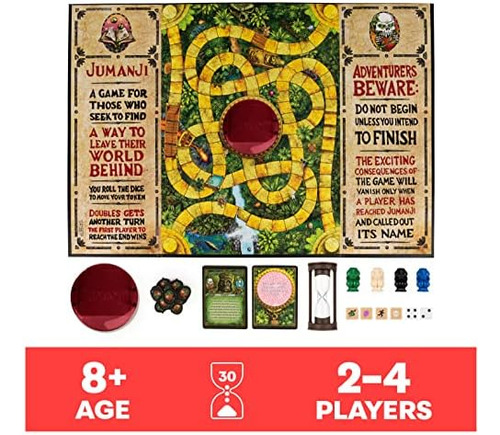 Jumanji The Game, El Clásico Juego De Mesa Familiar De Avent