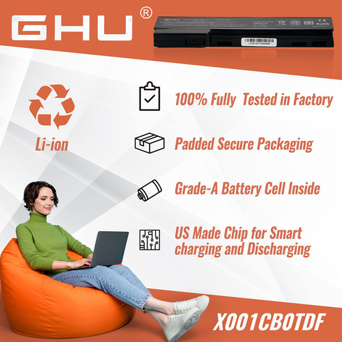 Batería Premium Ghu Cc06 Para Notebook, Carga Rápida,
