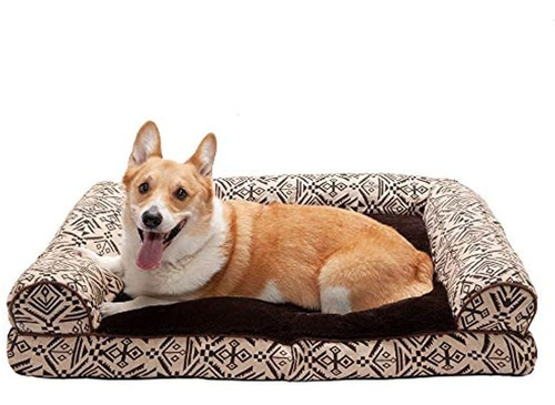 Furhaven Pet - Cama Tipo Almohada Para Perros Estilo Sofa Y