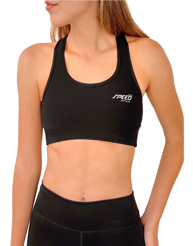 Imagen 5 de 7 de Top Deportivo Running Liso Con Bretel Cruzado Speed Training
