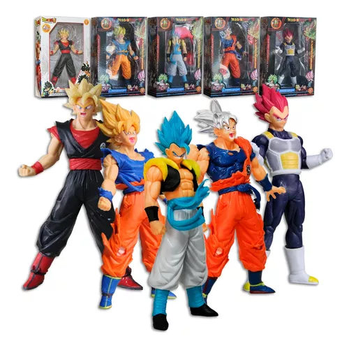 Boneco Bloco Montar Goku Instinto Superior Dragão Ball - Stocktoys