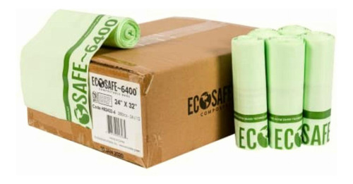 Ecosafe-6400 Hb2432-6 Bolsa Compostable Certificada,